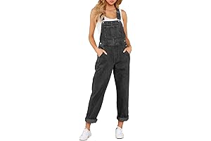 Women's Casual Stretch Adjustable Denim Bib Overalls Jeans Pants Jumpsuits