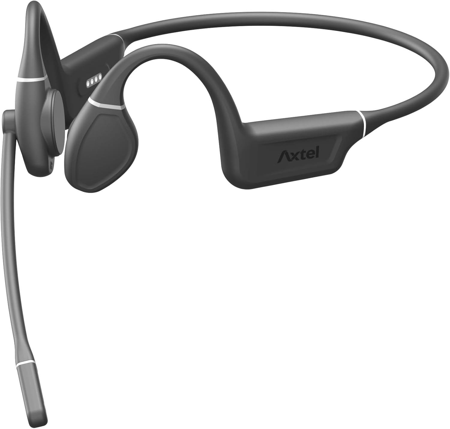 Aura Pro Bone Conduction Bluetooth Headset, Open-Ear Awareness, ENC Noise Reduction Microphone, Dual-Device, Teams Compatible, IPX5 Sweatproof