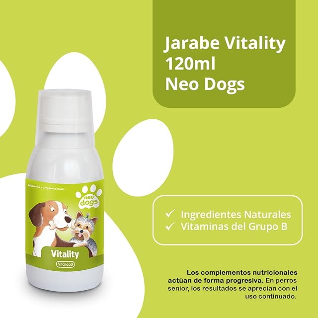 Foto 2 de 7 de NEO DOGS - Jarabe Vitality para Perro - Potencia la Vitalidad y el Bienestar General