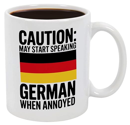 Casitika German gifts. 11 oz Coffee Mug with German Flag Design. Unique Germany Pride Cup for Friends, Family, or Coworkers. Ideal Souvenir Gift for Someone in Germany.