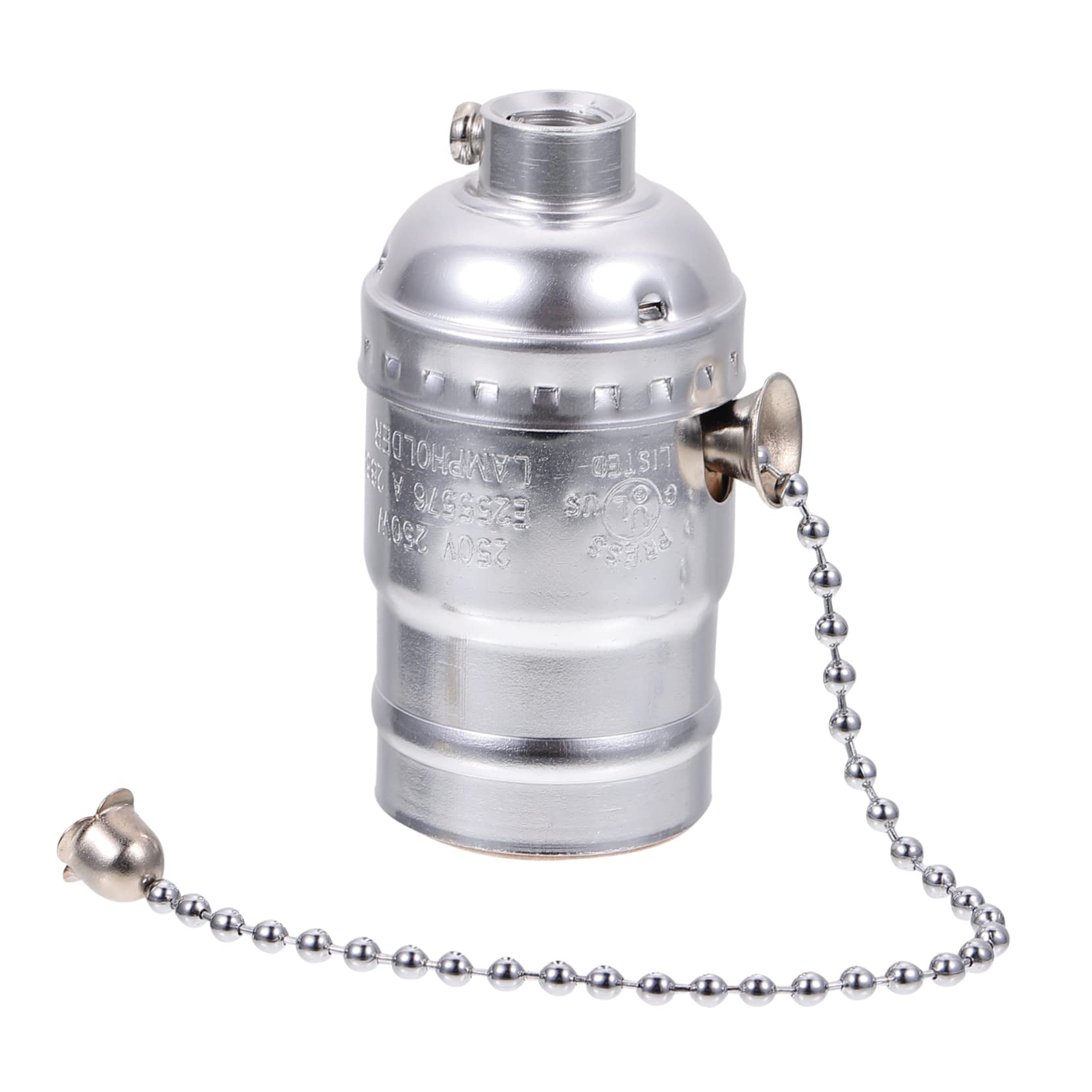 Balacoo Aluminum Vintage E Lamp Socket Holder Compact Design for Easy Installation for Dining Rooms Offices and Homes Durable Replacement Light Bulb Adapter