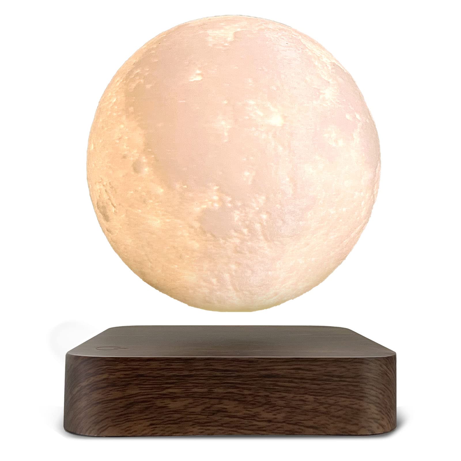 Sky Touch Levitating Moon Lamp Night Light Floating And Spinning 3D Led Moon Lamp With Wooden Base And Magnetic Levitation Moon Light With 3 Colors For Office Home Desk Decoration, Wood