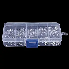 Parafuso Grub, conjunto de aço inoxidável com 200 peças de soquete hexagonal para instrumentos de precisão, com caixa de armazenamento, M6 M8