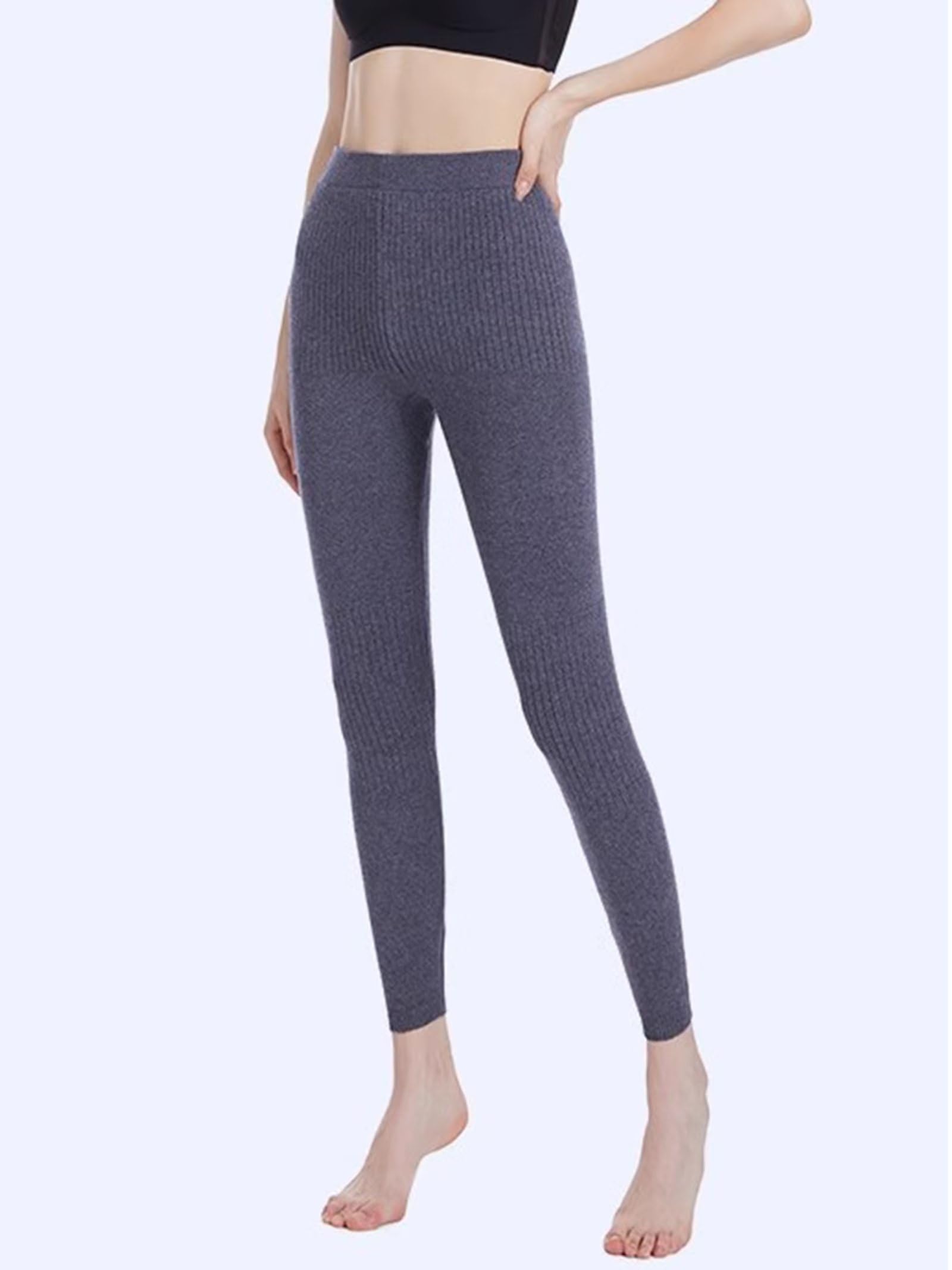 96% Cachemire Leggins Termico Donna Inverno Biancheria Intima Termica Pantaloni Termici Inverno