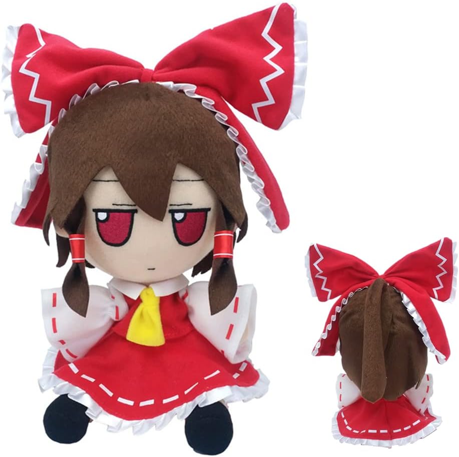 Anime Touhou Project Fumo Figure Hakurei Reimu Doll Plush Stuffed Toy Kawaii Plushies Toho Cosplay Gift