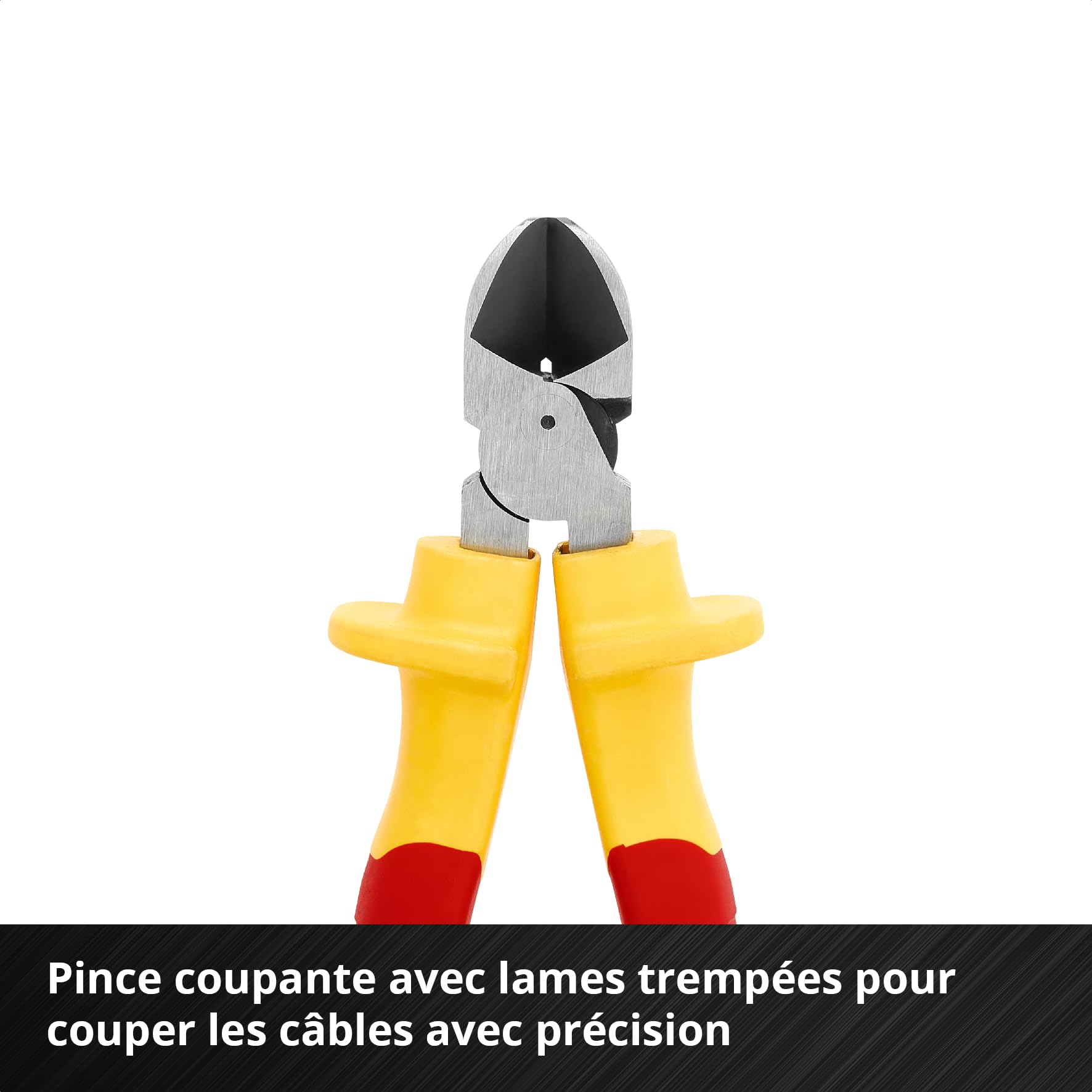 Original Einhell E-Case Pad 9 pièces outils électricien (isolation testée IEC 60900, set de tournevis, pince coupante, pince à dénuder, pince à bec long, système E-Case)
