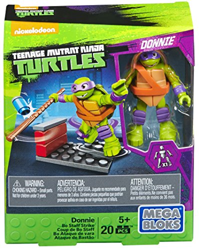 Mega Bloks Teenange Mutant Ninja Turtles Donnie Bo Staff Strike Building Playset