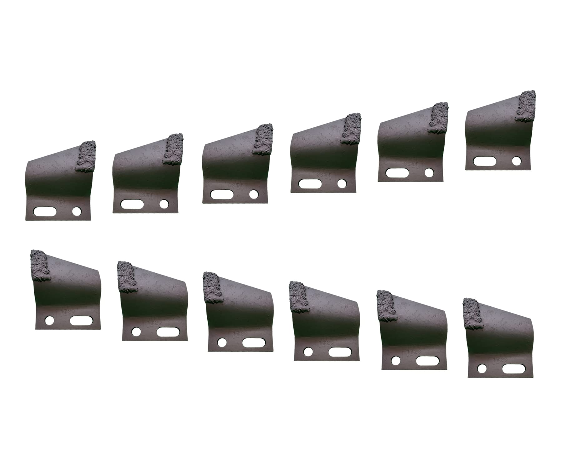 6RH + 6LH Carbide Cupped Trenching Teeth, B136024 and B136025, fits 1.65" and 1.75" Pitch Chains.