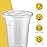 VITEVER [100 Sets - 16oz] Clear Plastic Cups with Lids and Straws, Disposable Iced Coffee Cups for Smoothie, Milkshake, Cold Drinks - BPA free