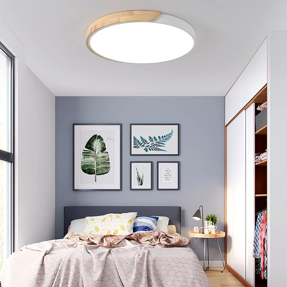 Plafonnier LED Encastré Blanc 54W Luminaire Grand Diamètre
