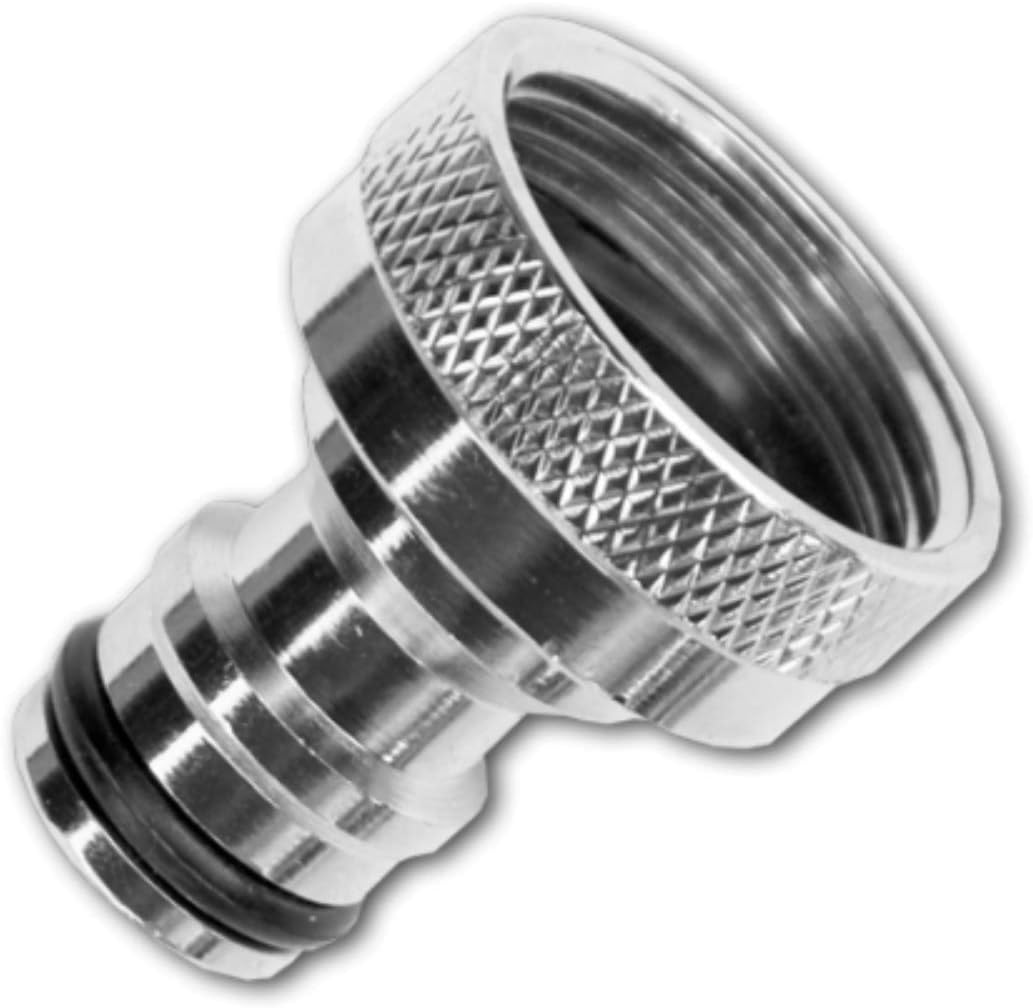 1" BSP Garden Hose Tap Connector Nickel Outdoor Threaded Tap Connector