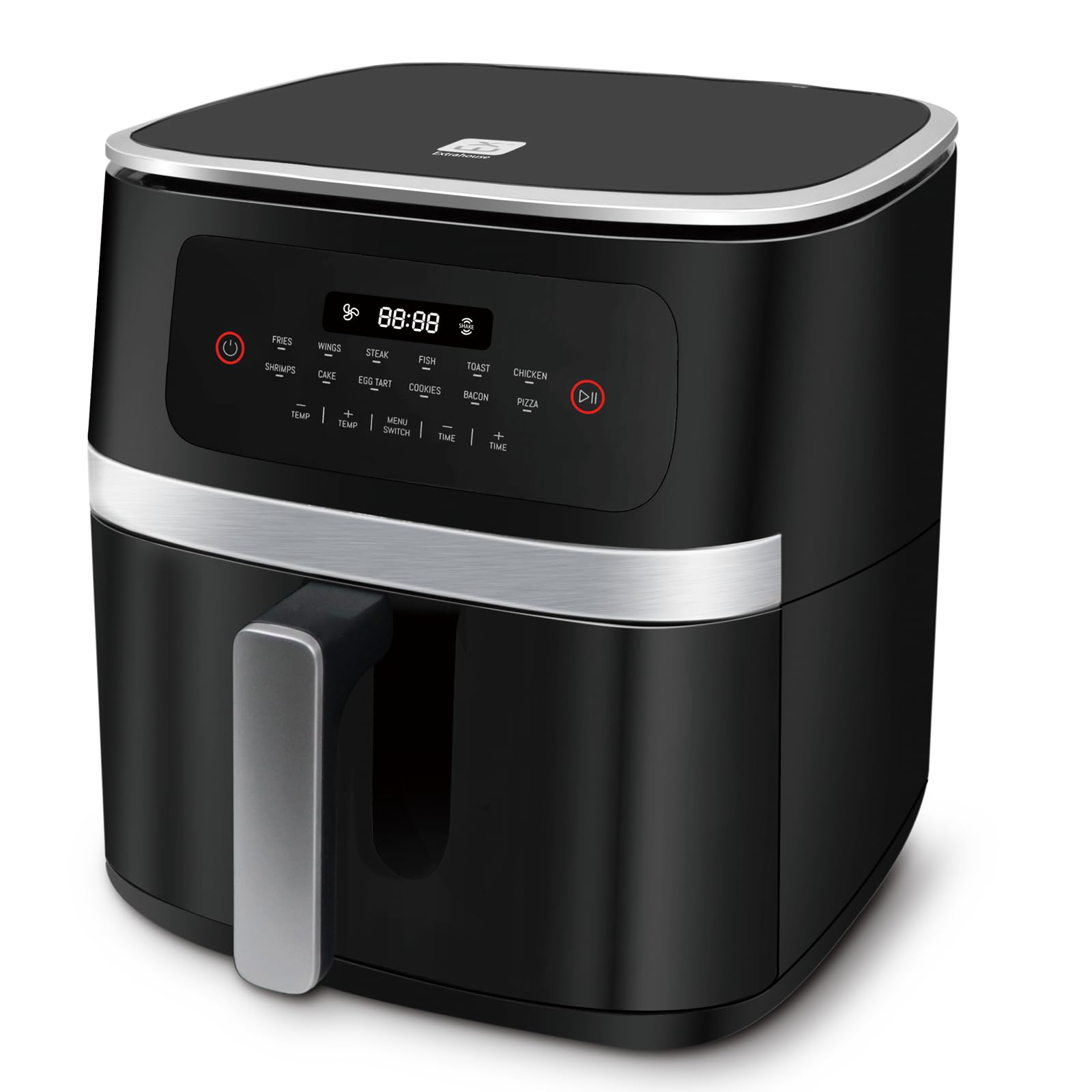 Friggitrice Ad Aria La Moustache 7L 1800W - Air Fryer Digitale Con 12 Programmi Ed E-Book Ricette