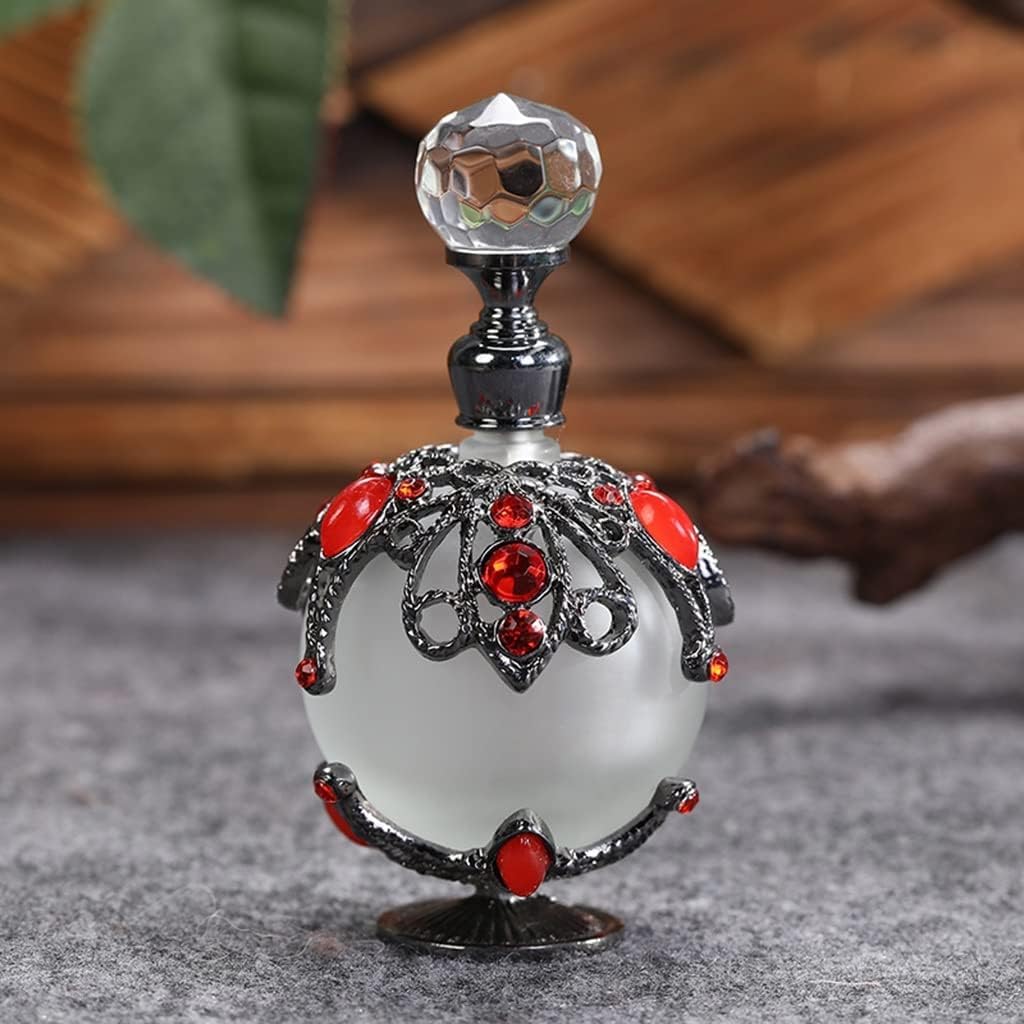 Vintage Parfümflasche, 25 ml, leeres, dekoratives Fläschchen in Reisegröße(Rood)