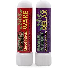 Sinus Plumber Wake & Relax Aromatherapy Mood Inhaler Bundle - Therapeutic Essential Oil Sticks for Mental Energy and Stress Relief - Naturally Soothes Sinus and Helps Congestion