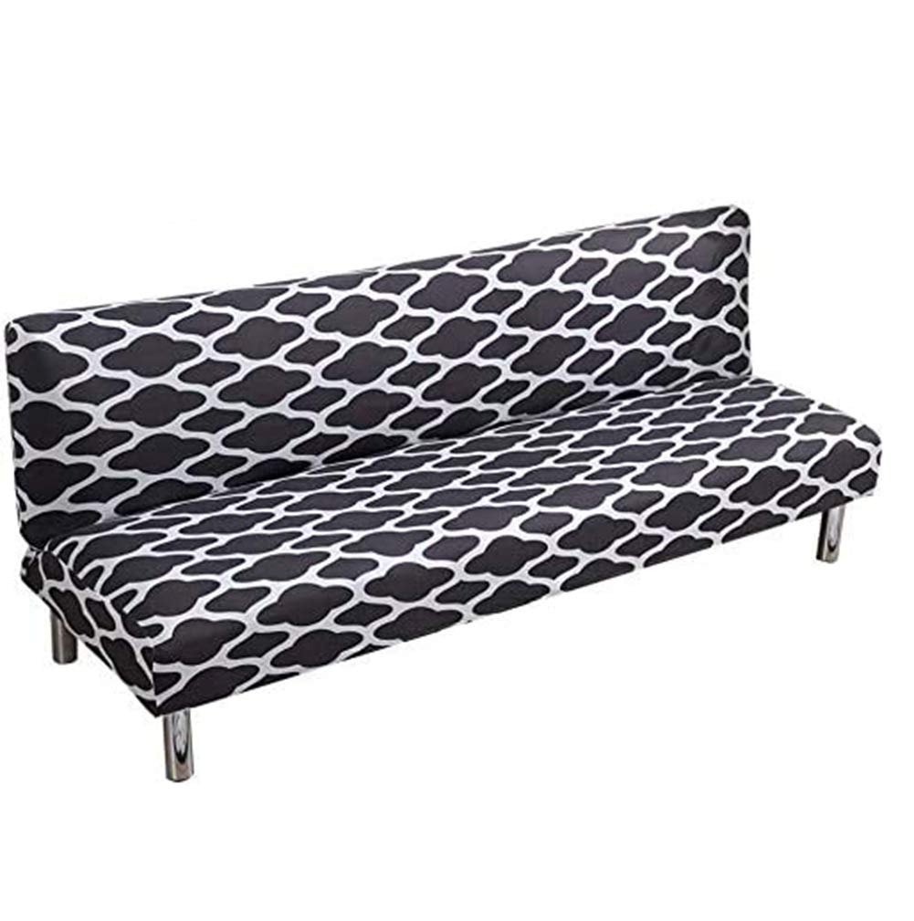 TOPCHANCES Futon Sofa Cover,Stretch Spandex Folding Sofa Bed Cover Without Armrests,Armless Futon Sliopcover,Max Size 80