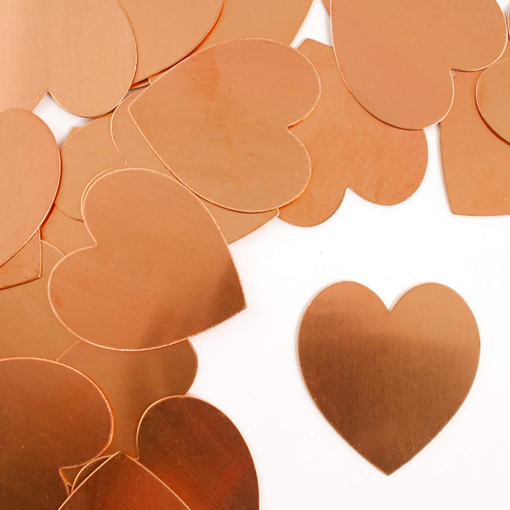Impressart Heart Premium Metal Stamping Blanks Copper