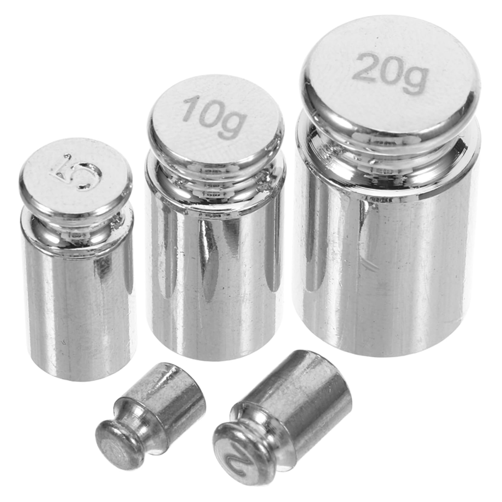 Cabilock Calibration Weights 1g-20g for Digital Scales Set of Steel Grams Scale for Cooking Jewelry and Office Use