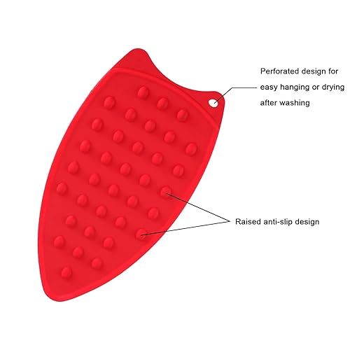 Miniatura 8 de Paquete de 2 Colores Surtidos Multifunción Resistente Al Calor Alfombrilla De Silicona Almohadilla De Resto Para Tabla De Planchar Hierro