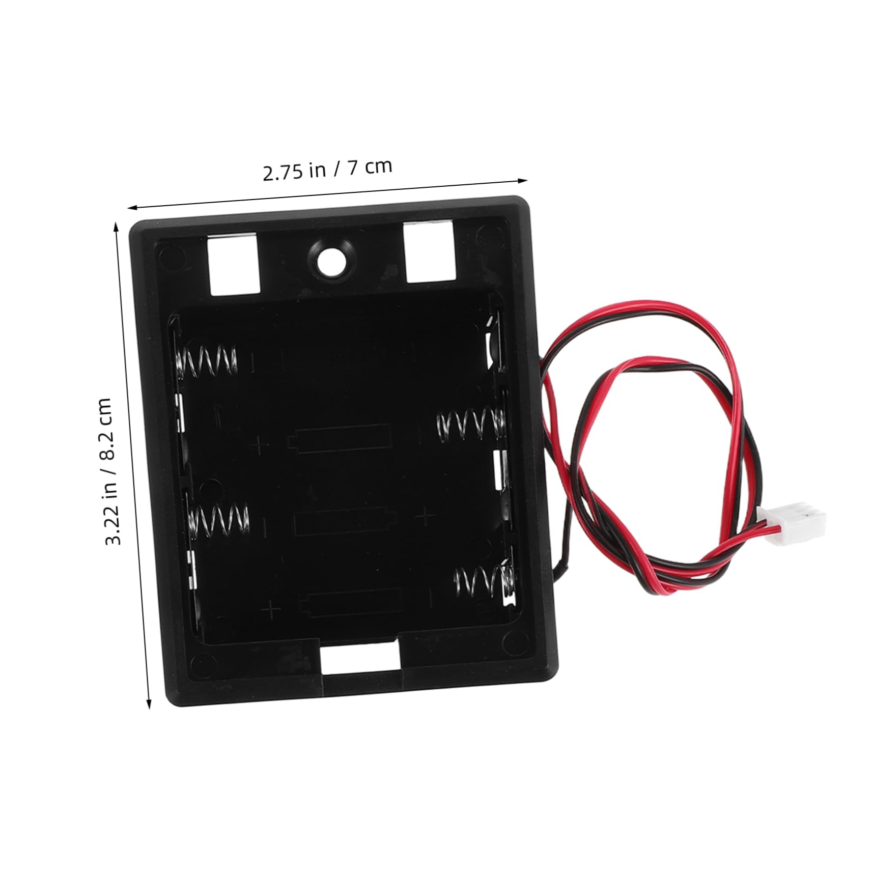 VILLCASE Aa Batteries Holder Safe Box Replaceable Interior Battery Organizer with Modern Design for Home Office Storage Sleek Stylish