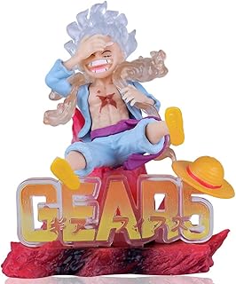 One Piece Model，Gear 5 Luffy Statue Anime Model Statue Decoration One Piece Themed Character Collection Doll Toy Gift Desktop Ornaments