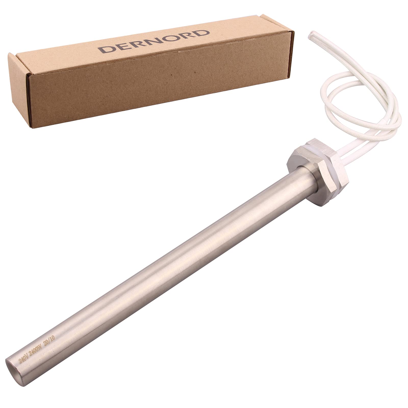 DERNORD Heizelement 1 Zoll 220V 2000W – Kurz, Mit BSP-Gewinde & Edelstahlflansch – Für Schnelles Erhitzen DERNORD Heizelement 1 Zoll 220V 2000W – Kurz, Mit BSP-Gewinde & Edelstahlflansch – Für Schnelles Erhitzen