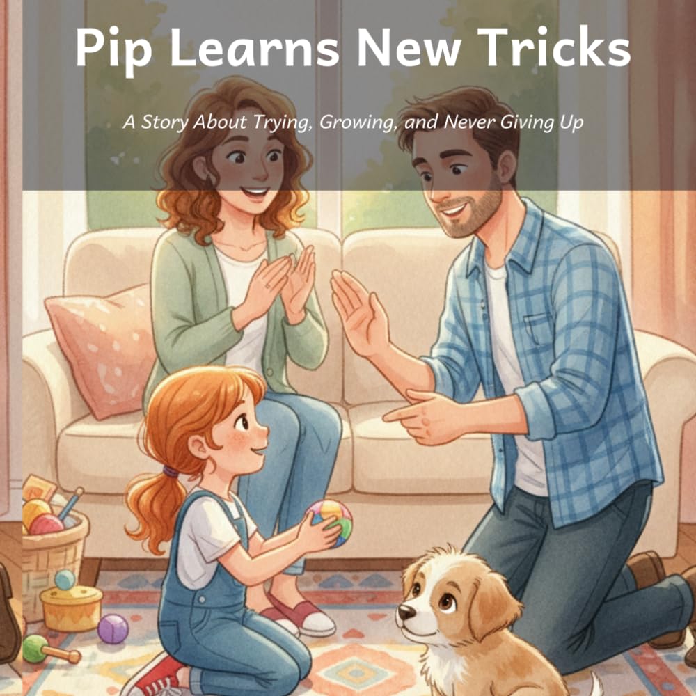 Pip Learns New Tricks: A Story About Trying, Growing, and Never Giving Up (Pip the Rescue Pup)