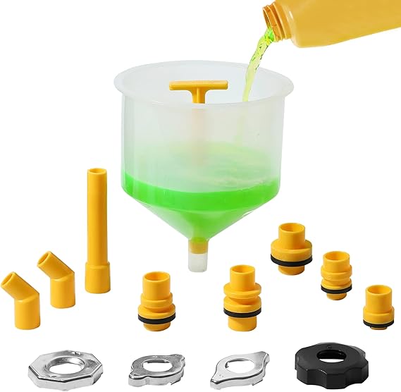 OEMTOOLS 87009 NoSpill Coolant Funnel Kit, Near Universal