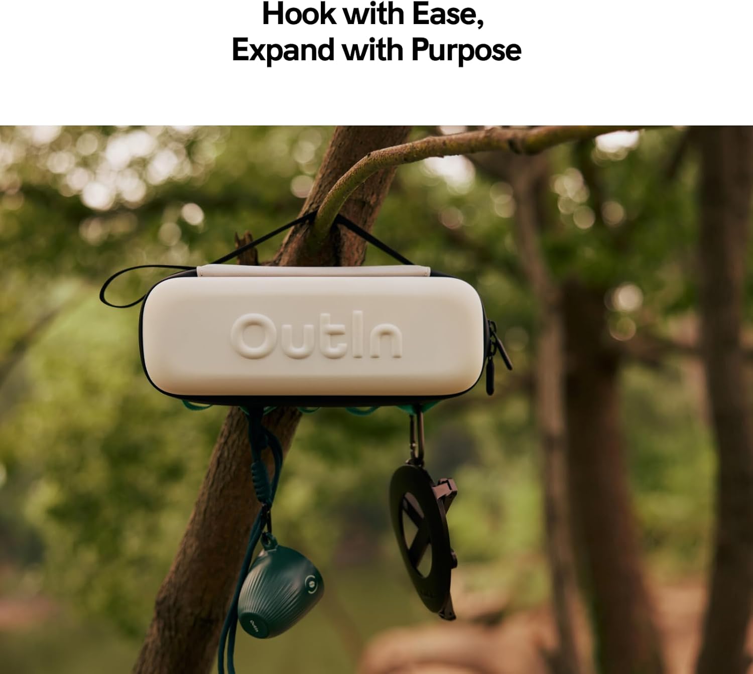 OutIn EVA Protective Case, Portable Hard Shell Travel Bag, Waterproof & Dirt-Resistant with Multi-Function Hand Carry or Hanging Outdoor Organizer Case, Compatible Nano, Mino & Fino - Image 5