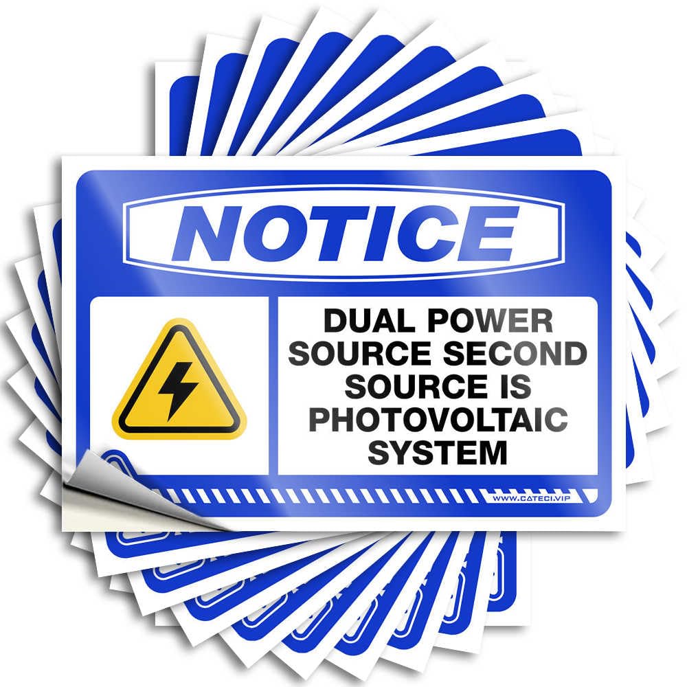 Toolbox Stickers and Stickers, Dual Power Supply for Photovoltaic System, 10 Pcs, Funny Bar Signs for Home, Truck Decals for