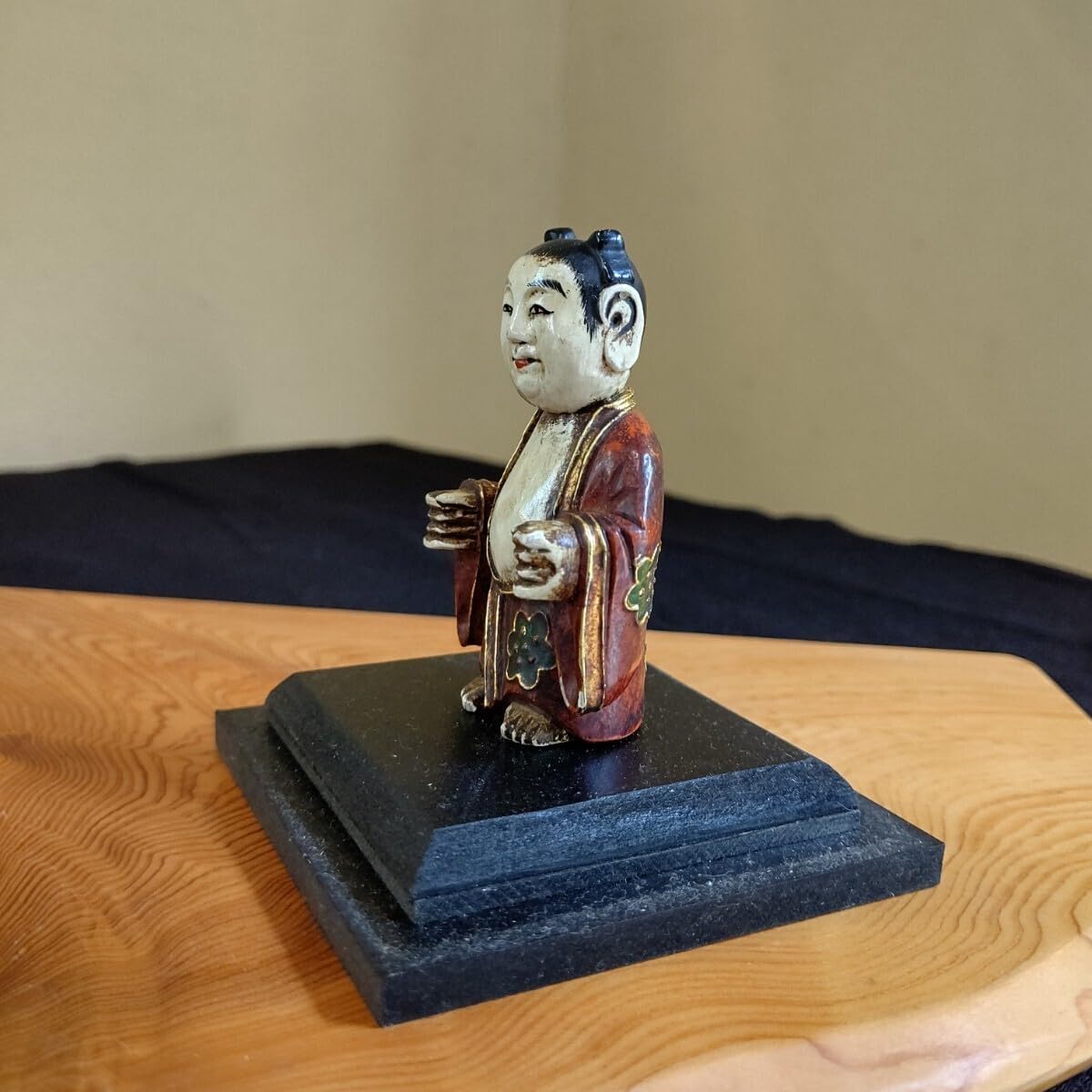 嵯峨人形 江戸時代 アンティーク 日本人形 御所人形 仏像 裸嵯峨 木目