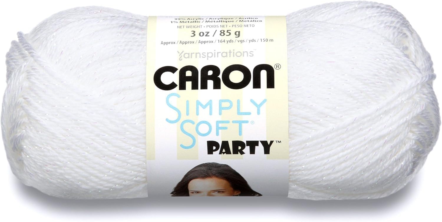 Simply Soft Party Yarn (3-Pack) Snow Sparkle H97PAR-1