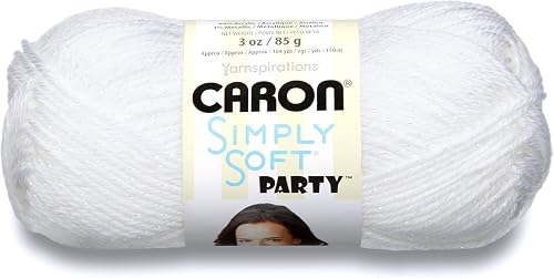 Caron Simply Soft Party Yarn (3-Pack) Snow Sparkle H97PAR-1
