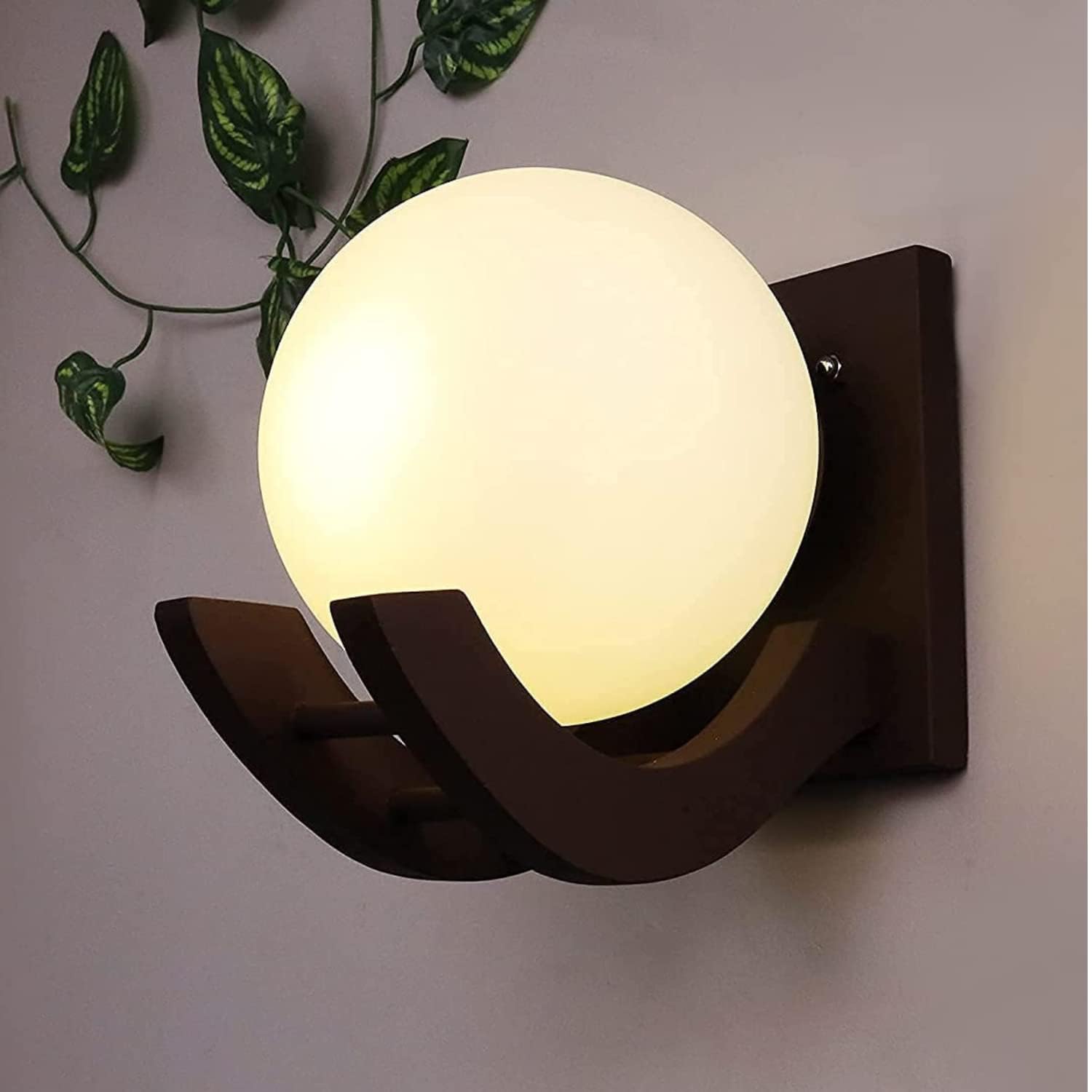 SVDK Golden Metal Corded Electric Wall Lamp, Wall Lights for Living ...