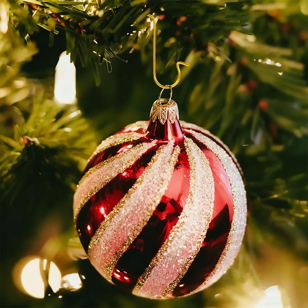 120 PCS Ornament Hooks Gold Christmas Ornaments Hooks for Christmas Trees Ornament Hangers Small Metal Wire Ornaments Hook Hangers Anchors for Xmas Tree Party Ball Hanging Decorations - Image 4