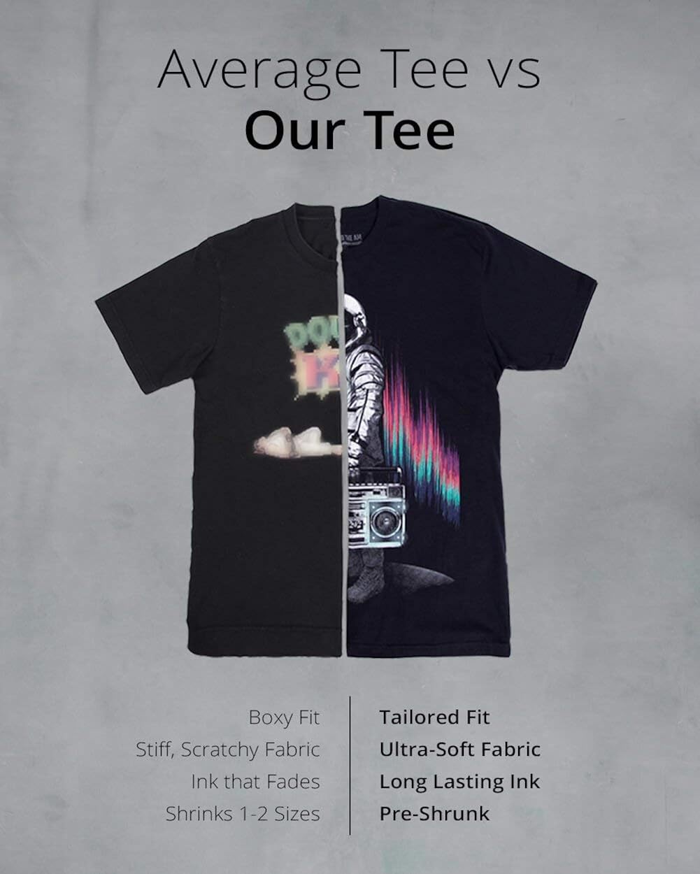INTO THE AM Premium Graphic Tees for Men - Cool Design T-Shirts S - 4XL Small Cosmic Melt