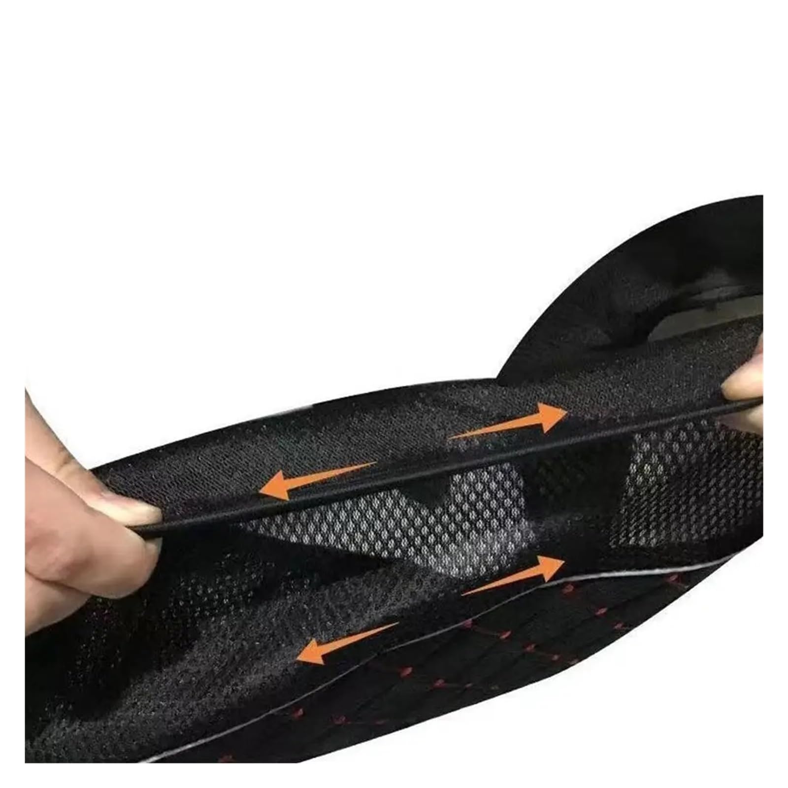 Cuscino per sella moto Per la fodera del cuscino sedile Per Rete 3D impermeabile per protezione della Pelle PU antiscivolo per scooter(Nero)