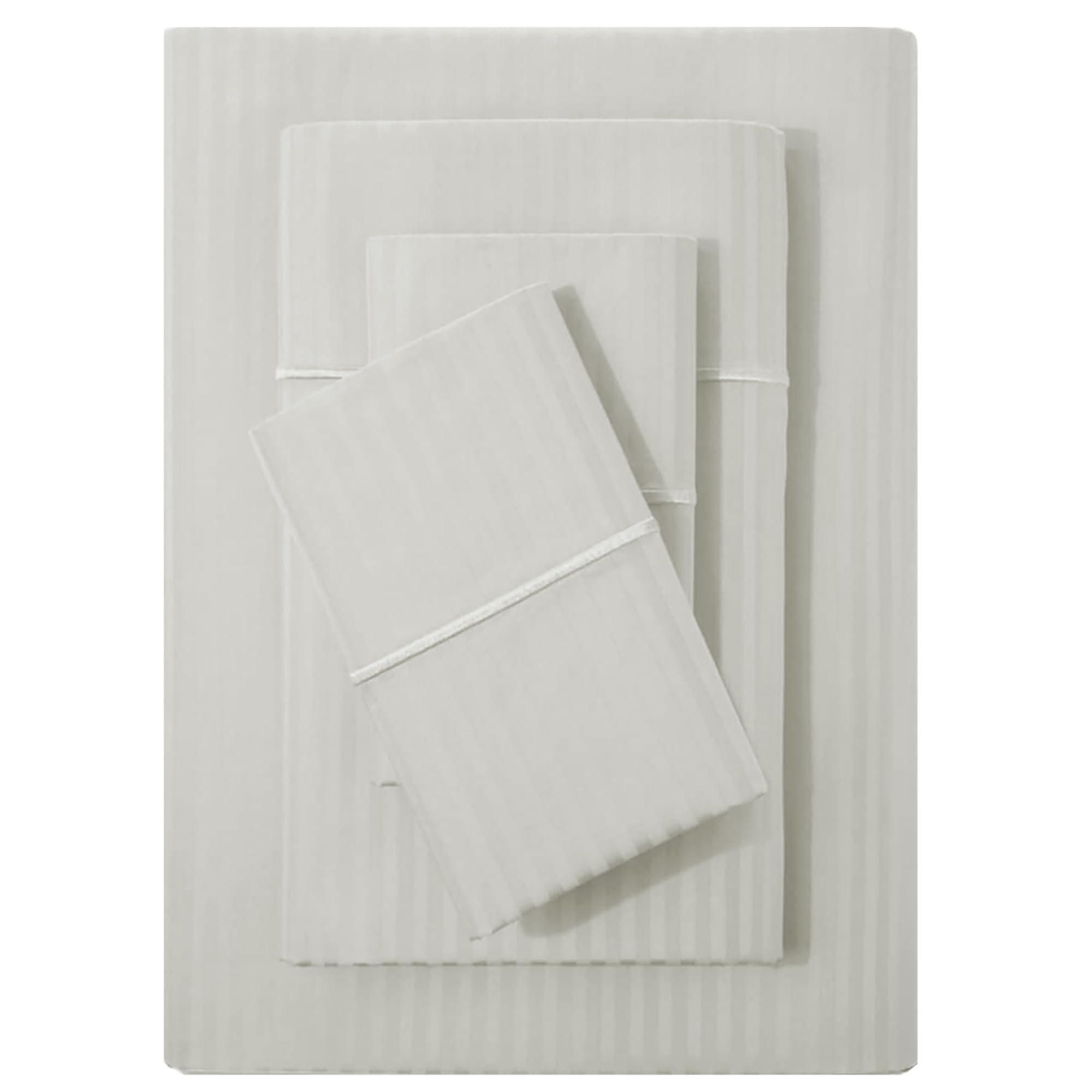 Feather &amp; Stitch 100% Cotton Sateen 500 TC Full Size Bed Sheet Set