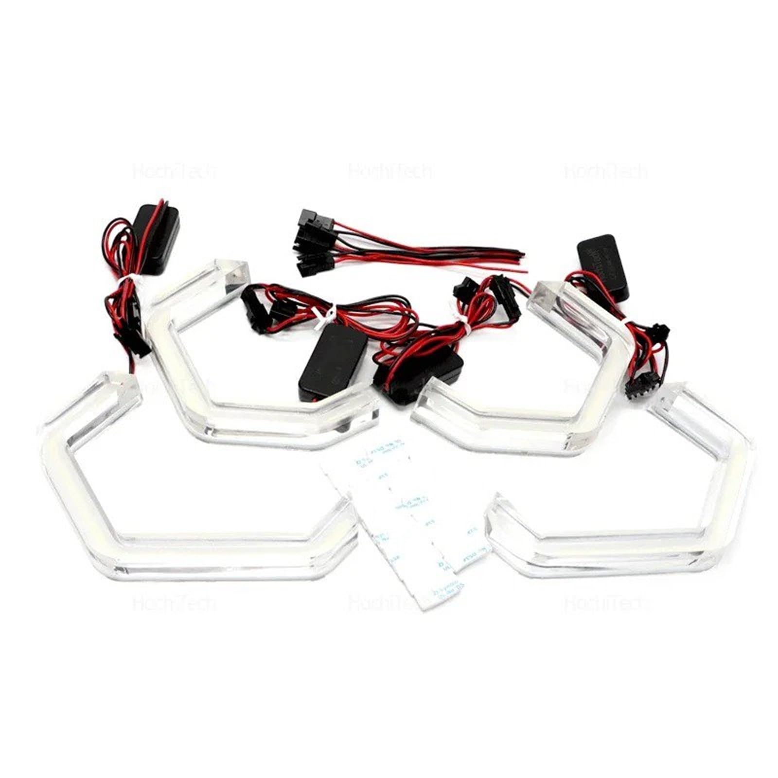 Fari Angel Eyes per auto Per BMW E46 325ci 330ci Per Convertible Coupé 2004-2006 Anello Giallo Limone Angel Eyes LED Anelli Di Luce Bianca Kit DRL Occhio d'angelo autos(Yellow)