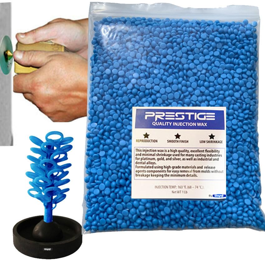 Prestige Light Blue Jewelry Casting Injection Wax Beads Pellets 1 Pound