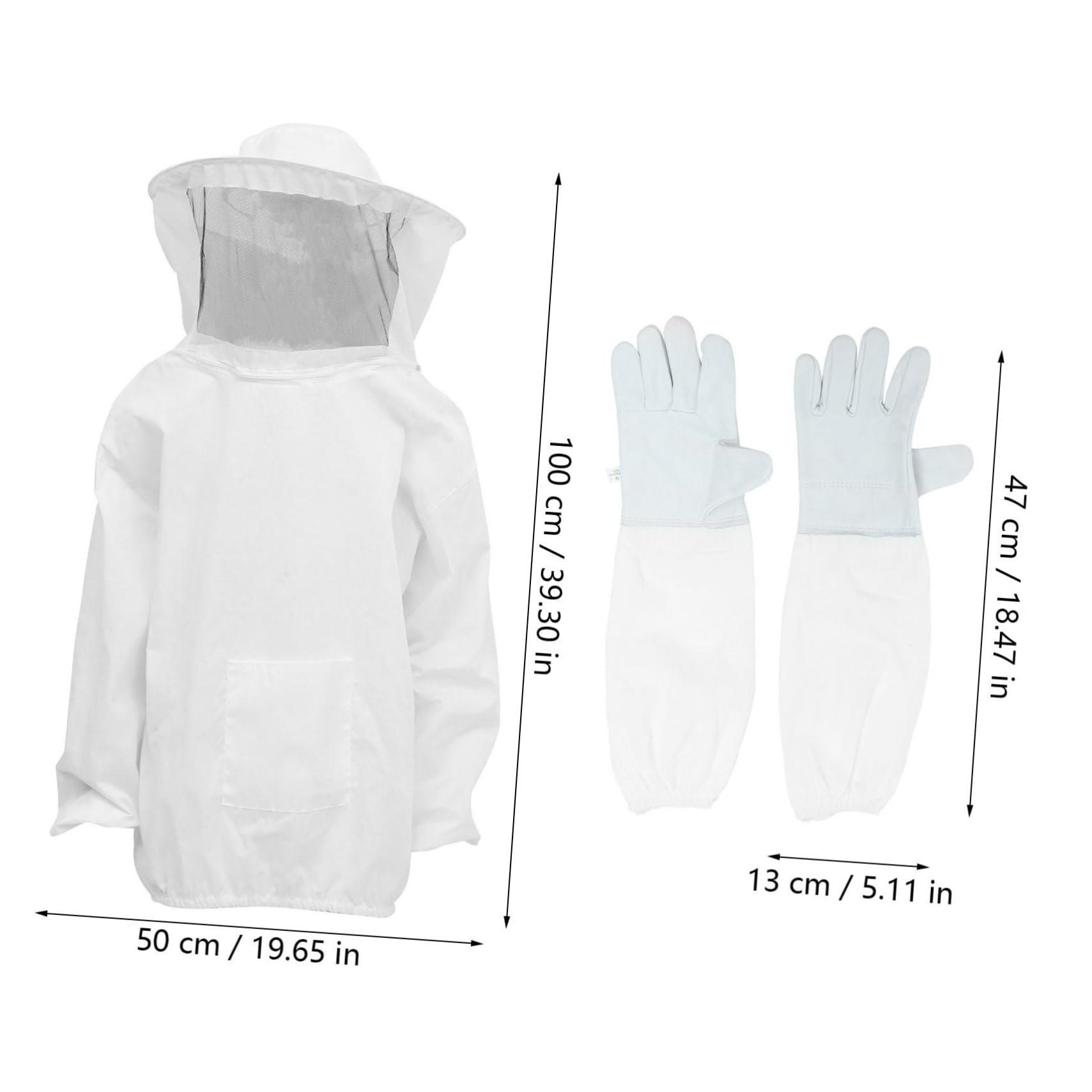 Set Di Attrezzatura Da Apicoltura Guanti Da Apicoltore Tuta Da Lavoro Cappello Protettivo Abbigliamento Per Apicoltura Forniture Essenziali Per Apicoltori