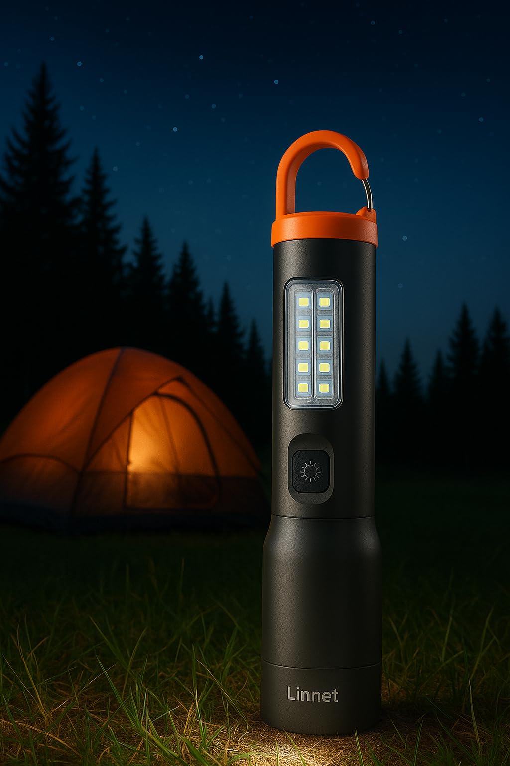 Linnet || Rechargeable LED Flashlight Torch – Ultra Bright 6 Modes, Zoomable Metal | Alloy Body, Type-C USB 1200mAh,Side Flood Light for Outdoor, Camping & Emergency (Big Torch)-image-38