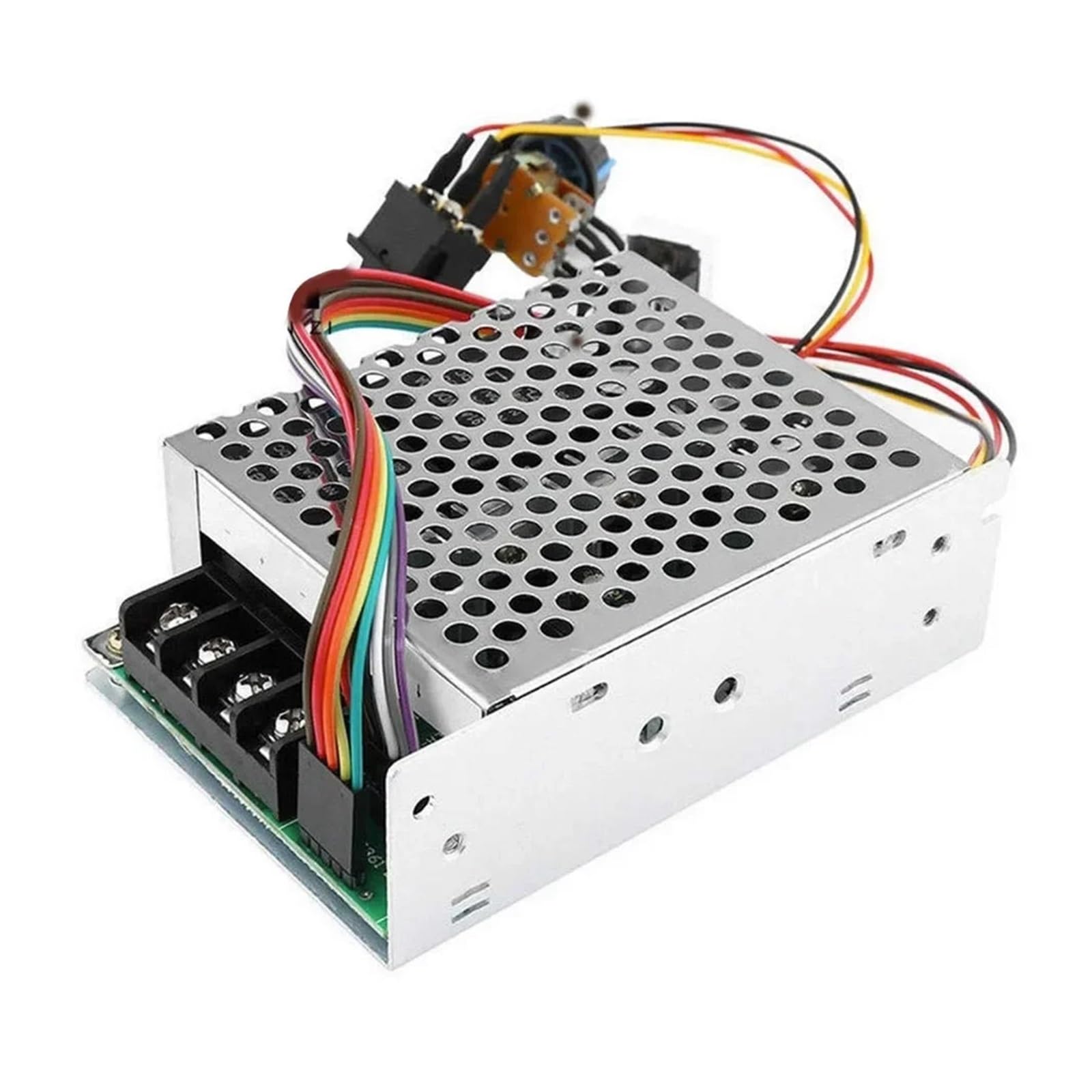 Potente regulador for motores de CC Controlador de velocidad de 100 A con interruptor reversible Voltaje de entrada de 10 55 V Ajuste preciso de velocidad