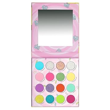 KimChiChic Beauty Donut Collection Eyeshadow Palette - 16 Matte, Pigment, Glitter Shadows, Versatile for Day to Night Looks, Cruelty Free, Rainbow Sprinkles
