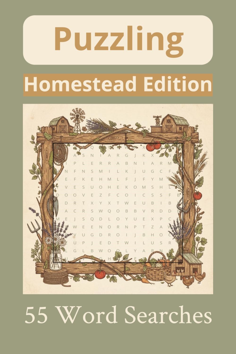 Puzzling Word Search Book: Homesteading, Gardening, Farming, and Country Living