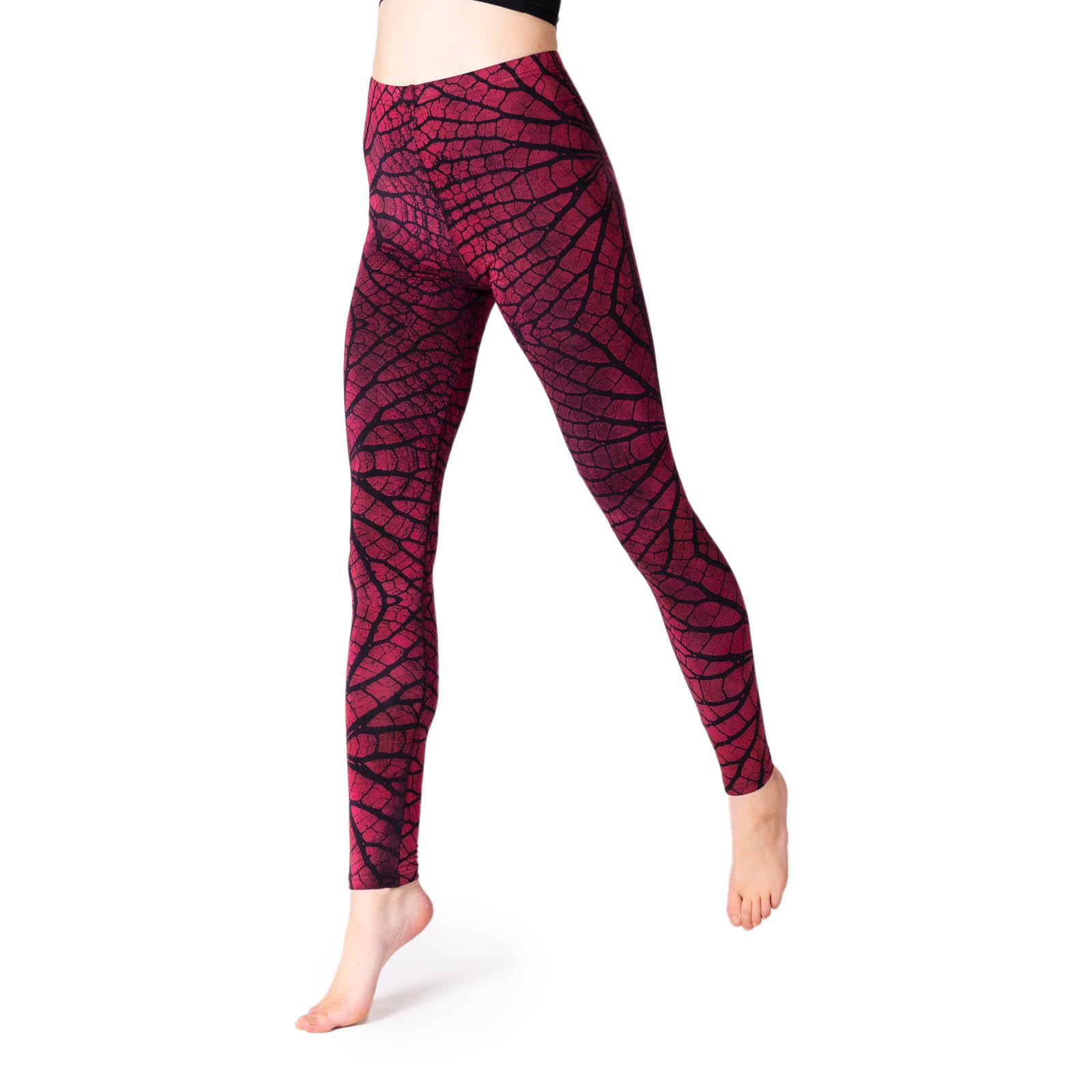 PANASIAM Leggings Leaves, red, L