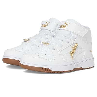 PUMA Kids Rebound Layup Mid Hook And Loop Shoes (Little Kid) Kid