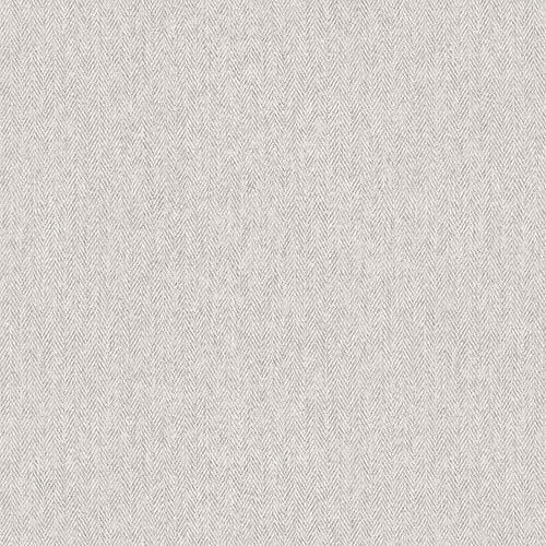 CROWN M1873 Harris Texture Luxury Textured Wallpaper, Soft Grey, 52 x 1005 cm