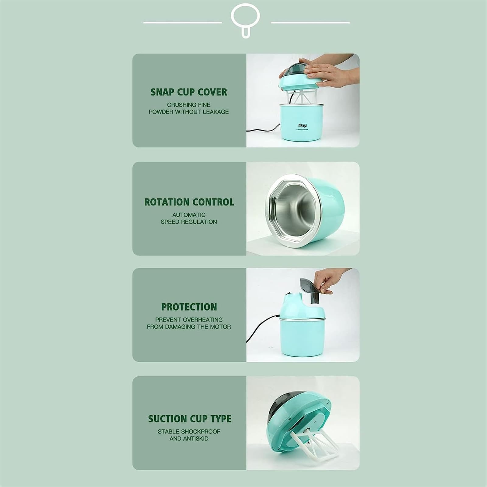 Máquina para hacer helados, máquina para hacer helados para niños, máquina para hacer postres de frutas, máquina eléctrica para hacer helados para el hogar, operación simple con un solo toque, bajo