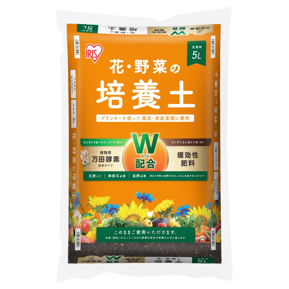 Amazon | アイリスオーヤマ 万田酵素×緩効性肥料 配合 花・野菜の培養