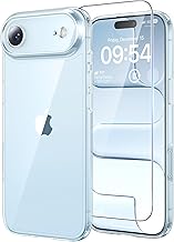 for iPhone Air Case, Full Camera Protection with Screen Protector, Anti-Yellowing Military-Grade Protection Shockproof Slim Phone Case for iPhone 17 Air 6.5 inch, Clear